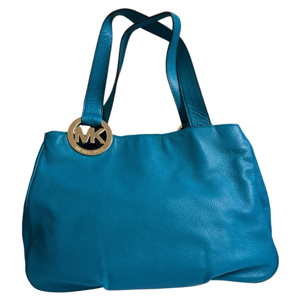 Michael Kors Teal Leather Shoulder Bag